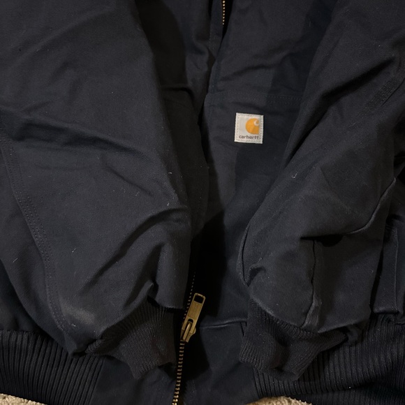 Men’s XL Carhartt Workwear Navy Blue Coat - Picture 2 of 6